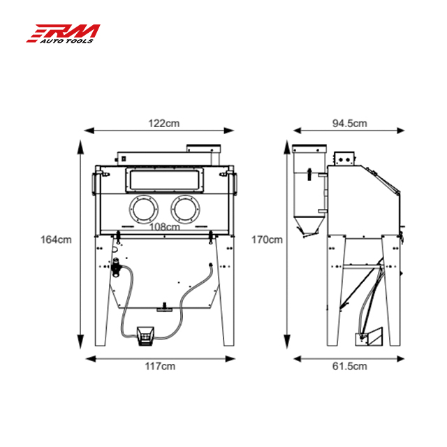 RM RF8023 스틸 차량 표면 세척 전기 샌드블라스 - Sandblaster Cabinet 리뷰 및 가격