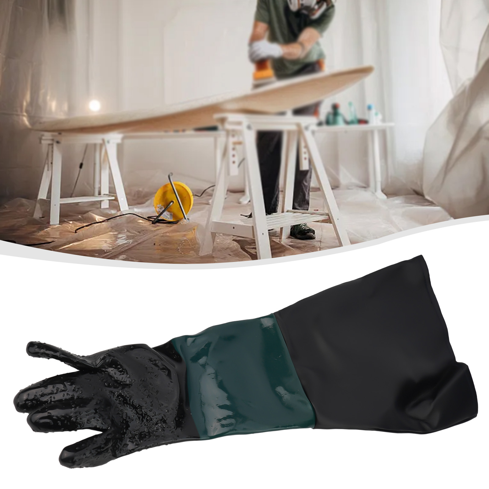1pc 왼손/오른손 샌드 블라스팅 장갑 23.6x11. - Sandblaster Cabinet 리뷰 및 가격