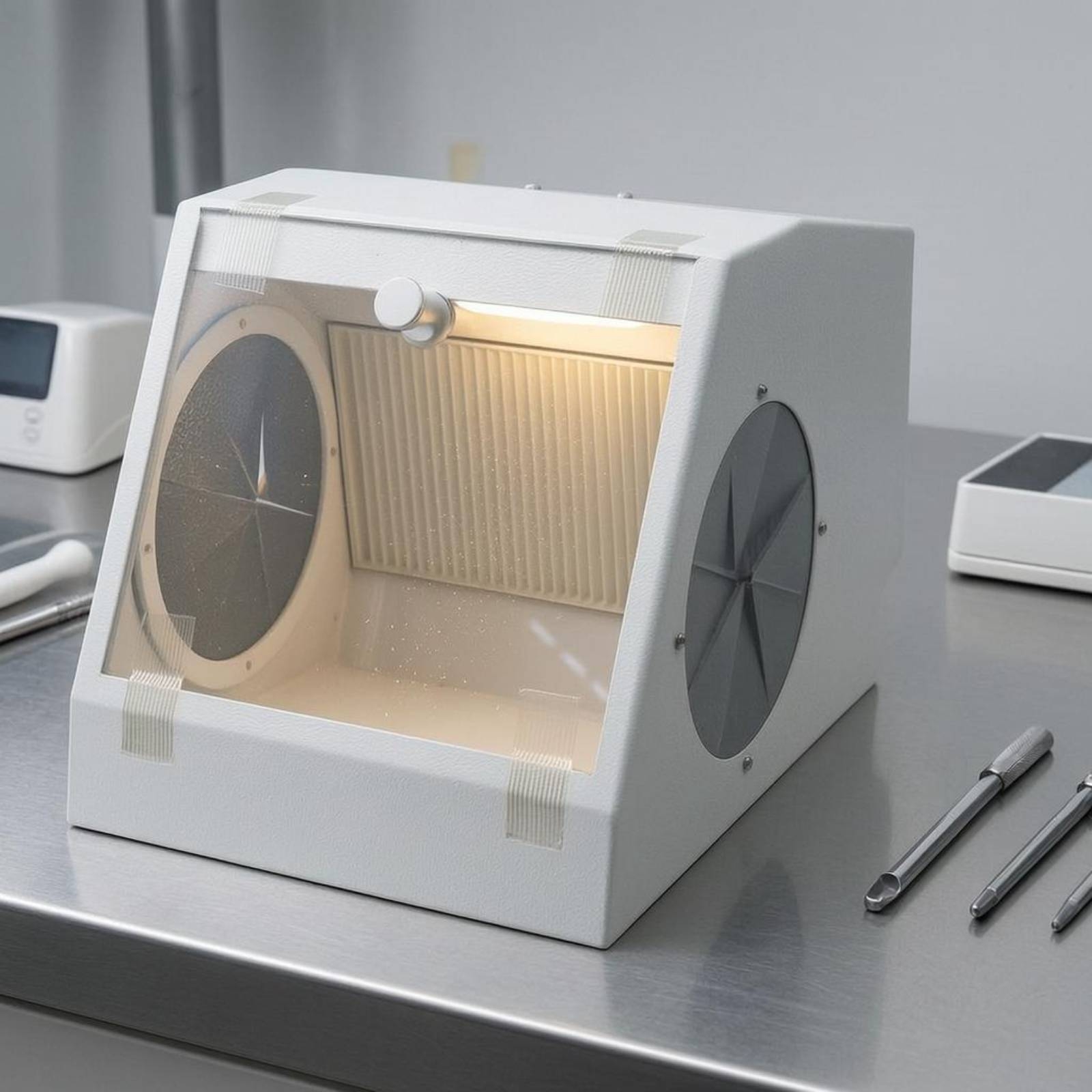 임상용 샌드블라스팅 박스 내장 램프 방진 샌드블라스팅  - Sandblaster Cabinet 리뷰 및 가격